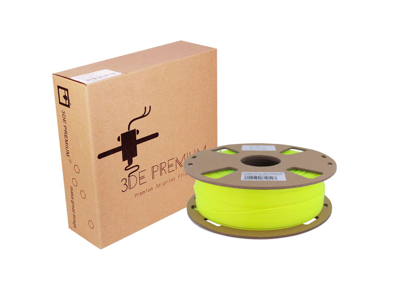 3DE MAX - PLA - Fluorescent Yellow - 1.75mm - 1kg