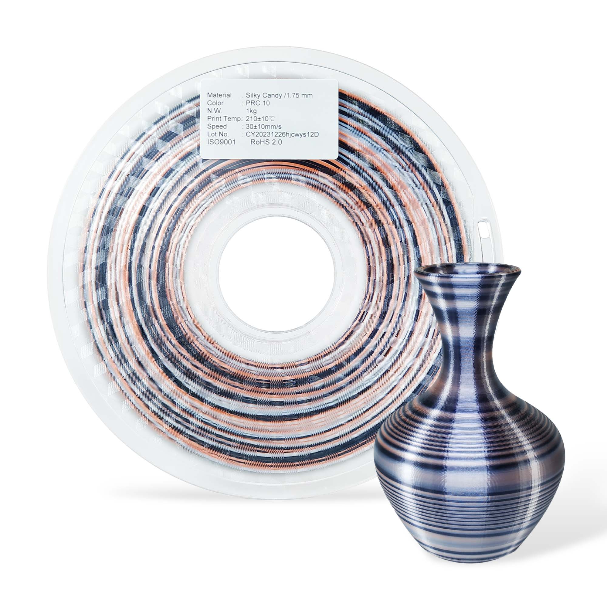 3DE Premium - PLA - Candy Rainbow - Black, Silver, Red Copper V3- 1.75mm - 1kg - Limited Edition