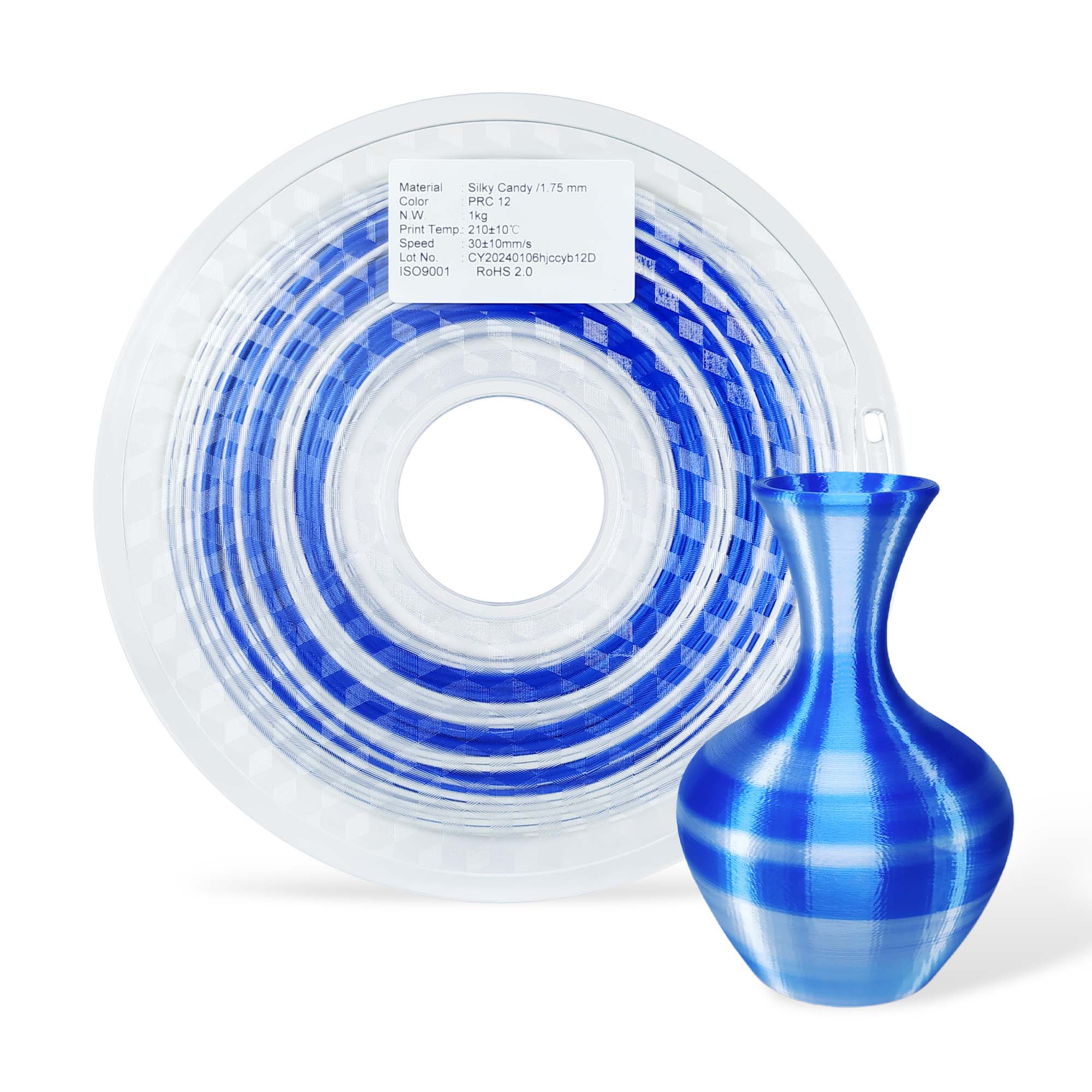 3DE Premium - PLA - Candy Rainbow - Blue, White V2 - 1.75mm - 1kg - Limited Edition