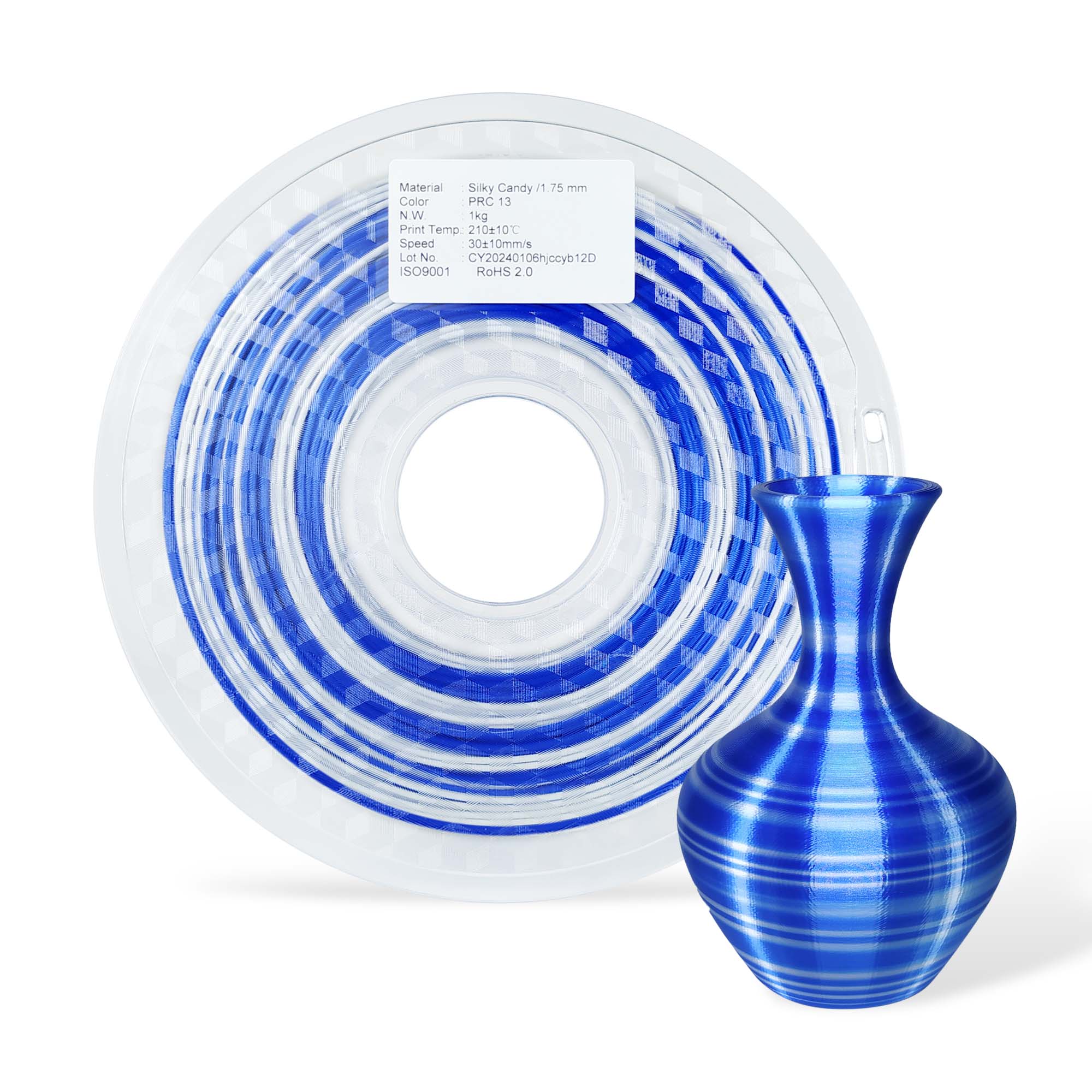 3DE Premium - PLA - Candy Rainbow - Blue, White V3 - 1.75mm - 1kg - Limited Edition
