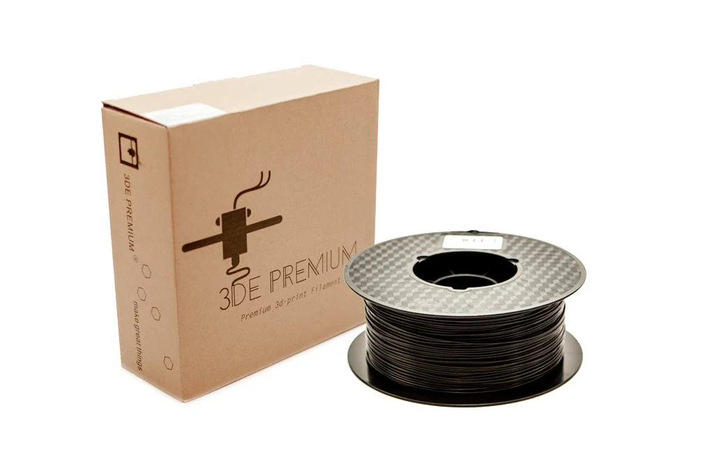 3DE Premium - PETG Opaque - Black - 1.75mm - 1kg