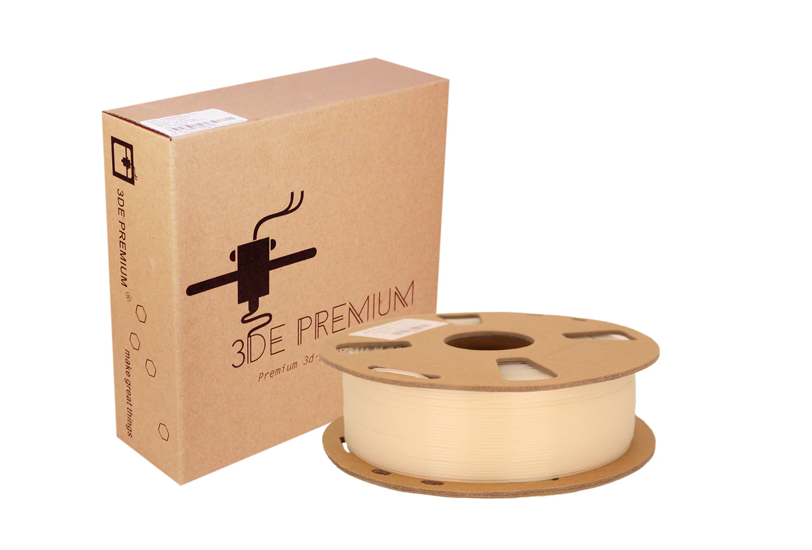 3DE Premium - PLA - Glowing Orange - 1.75mm - 1kg - Image 3