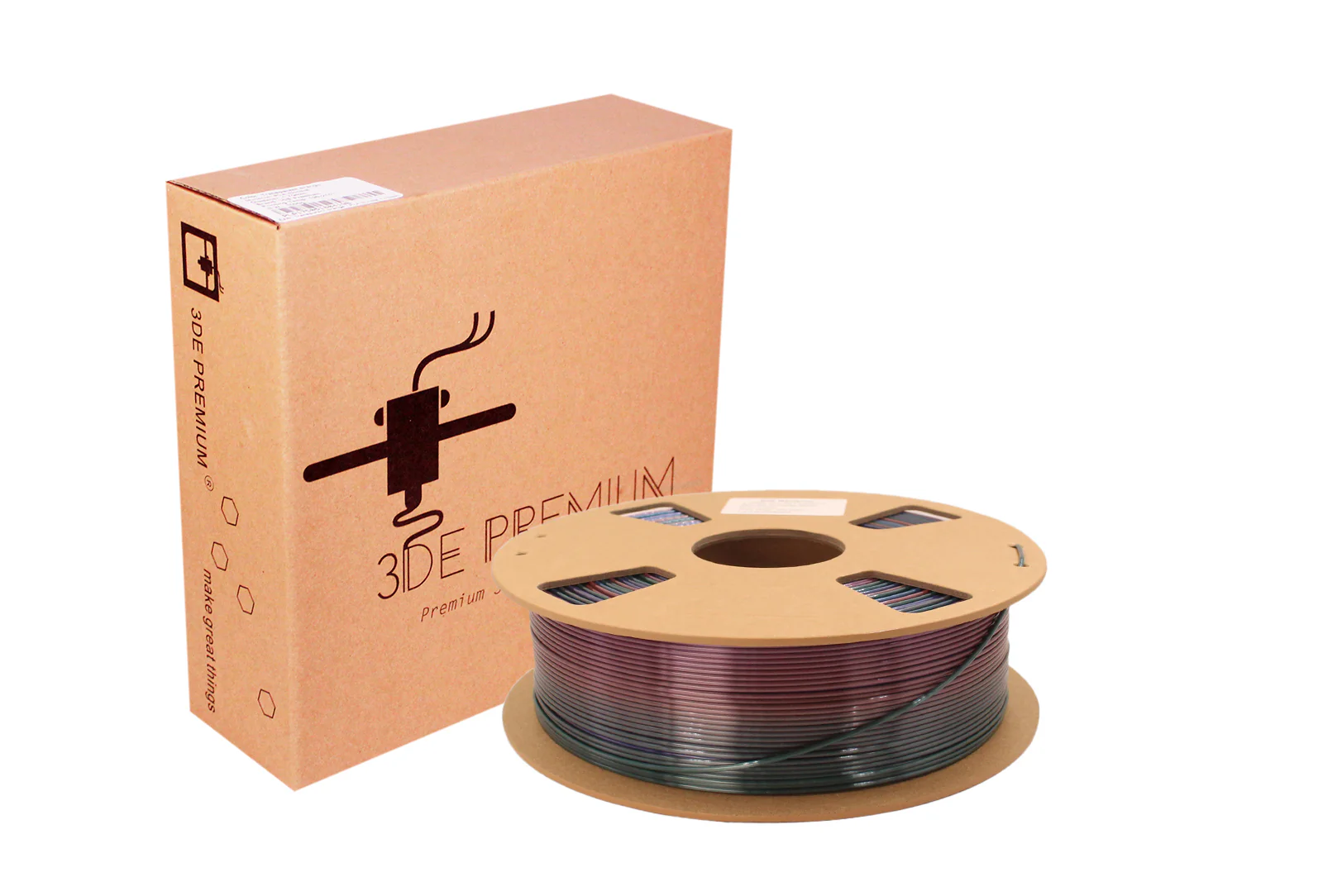 3DE Premium - PLA - Silk Rainbow Universe - 1.75mm - 1kg