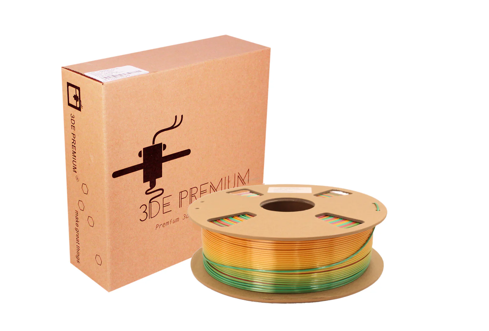 3DE Premium - PLA - Silky Rainbow Macaron - 1.75mm - 1kg