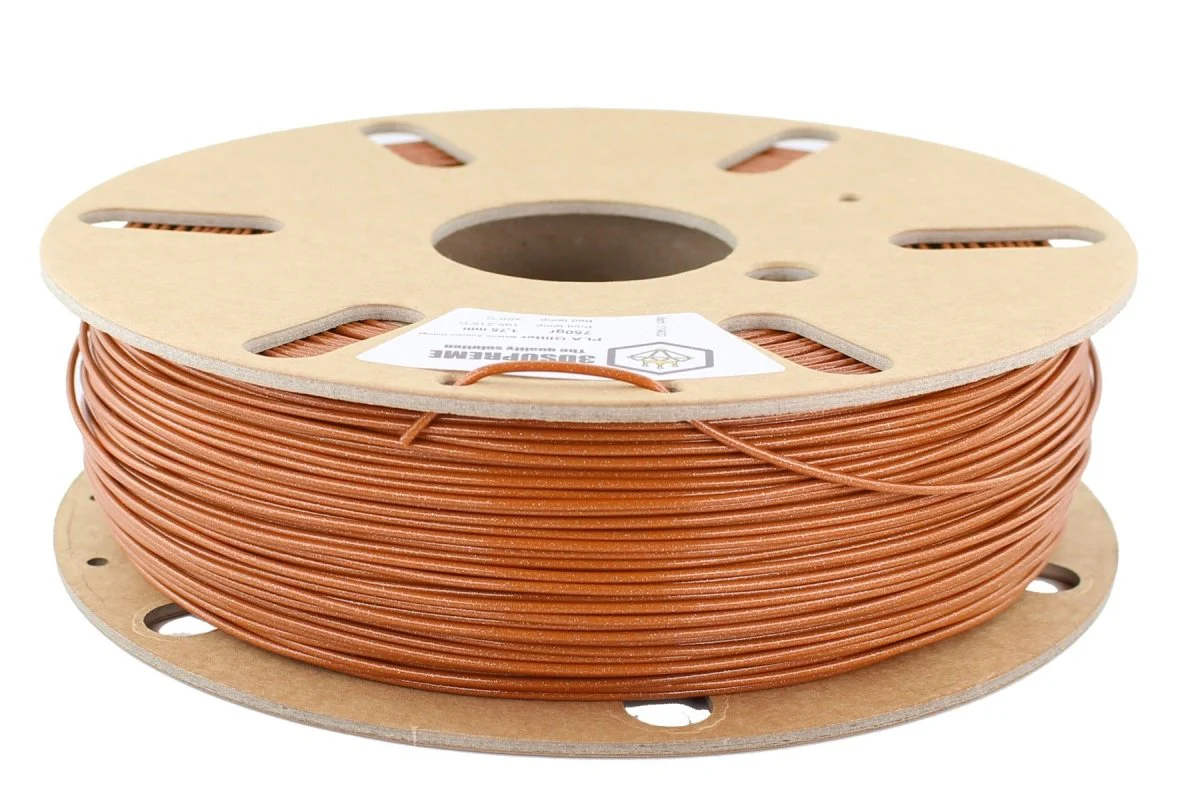 3DSUPREME - PLA GLITTER - Metallic Autumn Orange - 1.75mm - 750g - Image 2