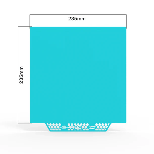 BIQU - Cryogrip Buildplate - Glacier (Fine Texture) - Ex. Ender-3 - 235x235mm - Image 2