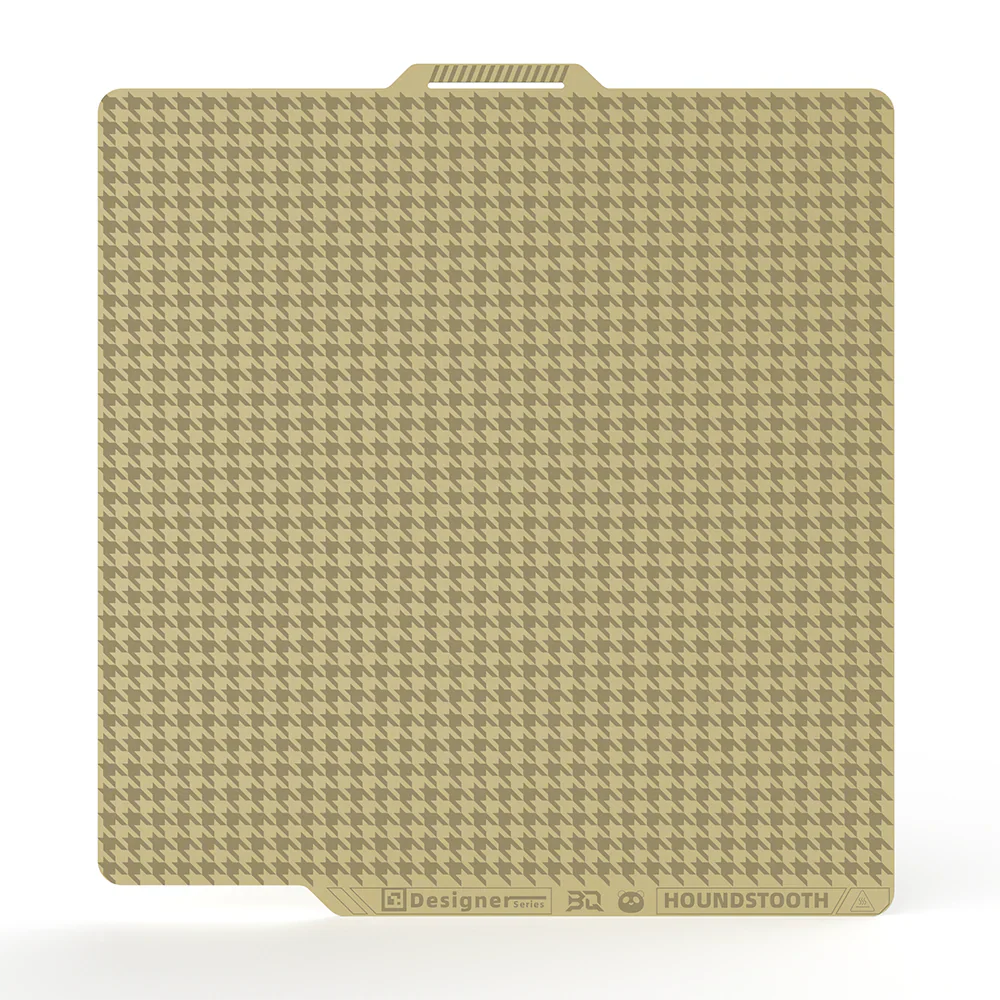 (UDGÅR) - BIQU - Panda Buildplate - Honeycomb and Houndstooth Patterns - X1 Series/P1 Series/A1/P2S - 258x275mm