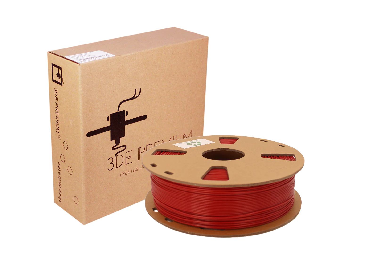 3DE Premium - PLA - Cherry Red - 1.75mm - 1kg - Image 2