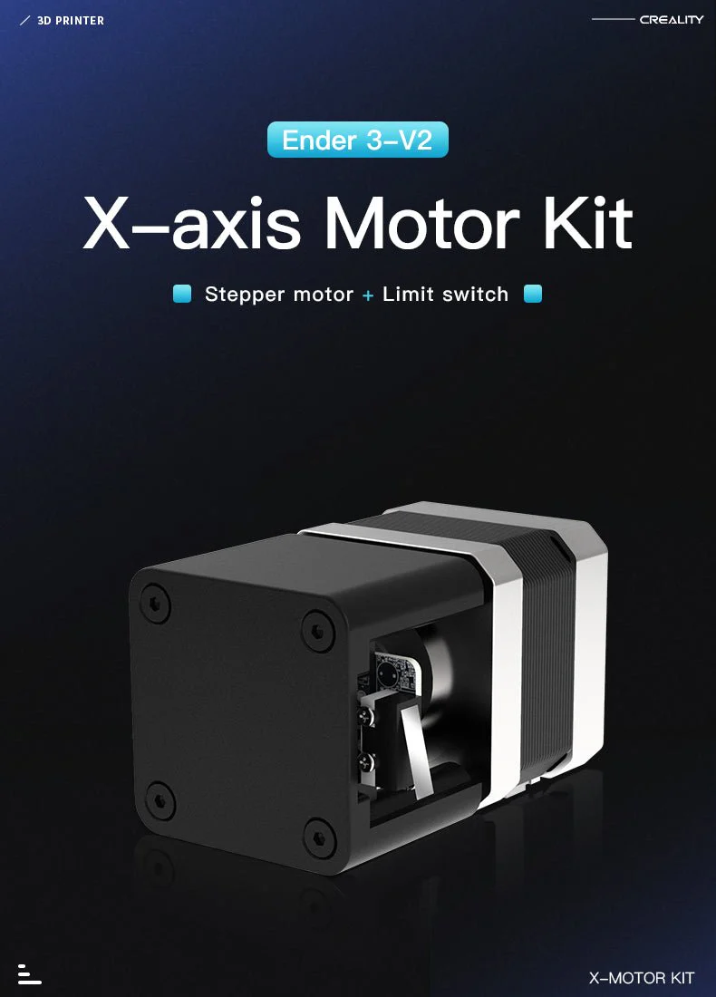 Creality 3D - X-axis Motor Kit with Endstop Switch - Ex. Ender-3 V2 - Image 6