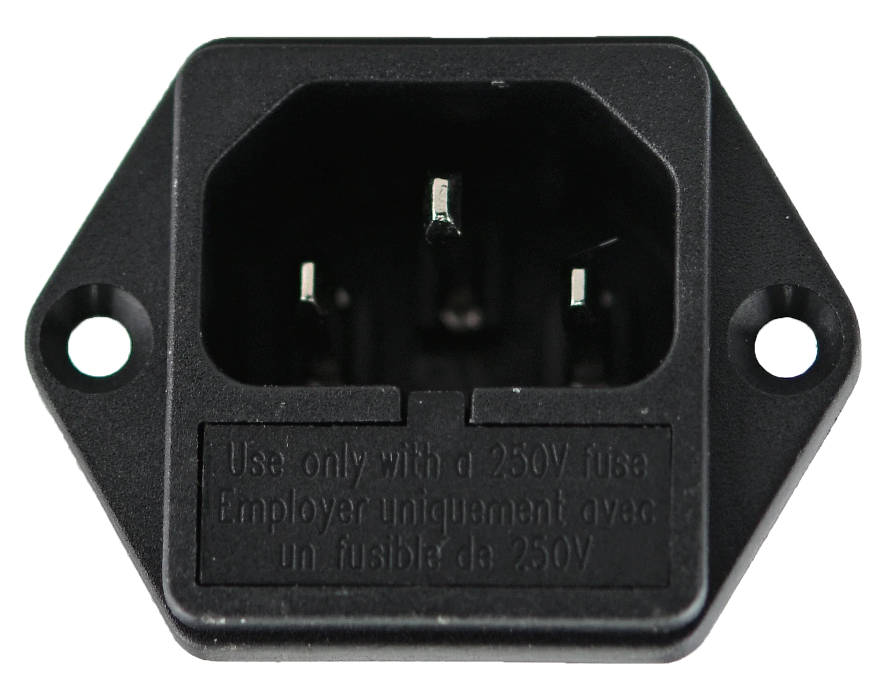 Filtered power inlet 10A 250V YB11B2- 10A-Q (IEC socket with fuse filter) - Image 3