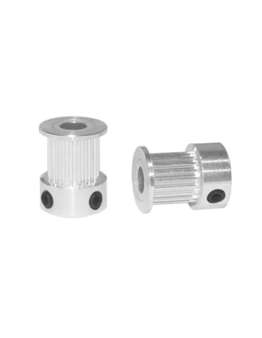 GT2 20T(9mm wide) Pulley(5mm bore) silver - Image 2