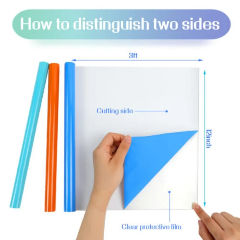 HTVRONT Elastic Heat Transfer Vinyl Rolls - 8 Colors - Image 4