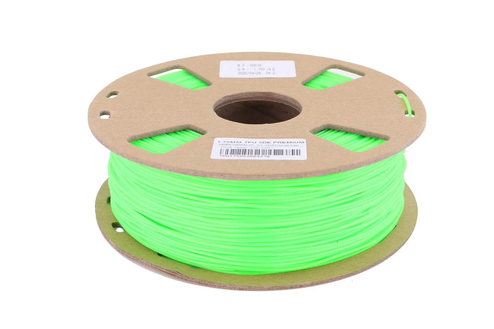 KungFuFlex - Soft Flex - 85A - Nuclear Green - 2.85mm - Image 2