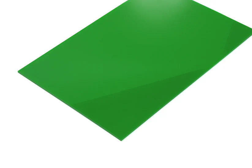 Lasersheets - Acrylic Opaque Gloss - Green - 400x300mm - 3mm