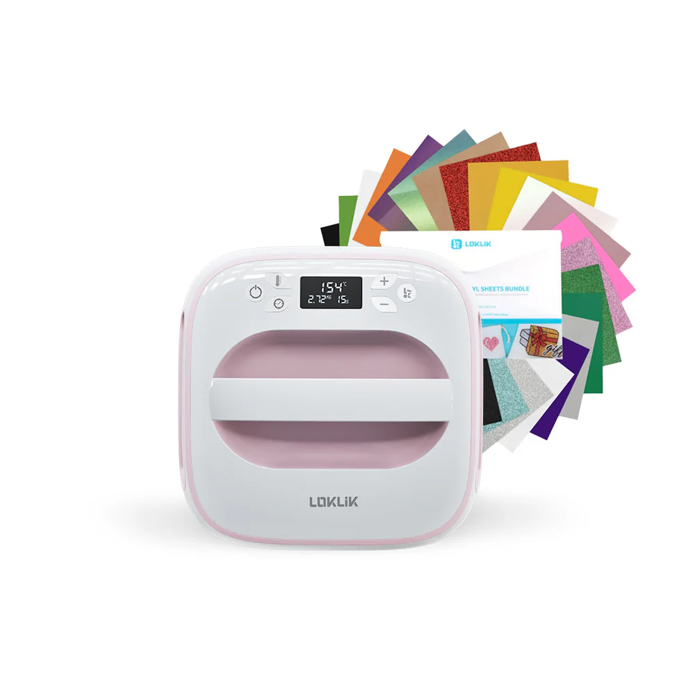 LOKLiK - Easy Heat Press + Heat Transfer Vinyl Material Bundle - A4 - Image 3