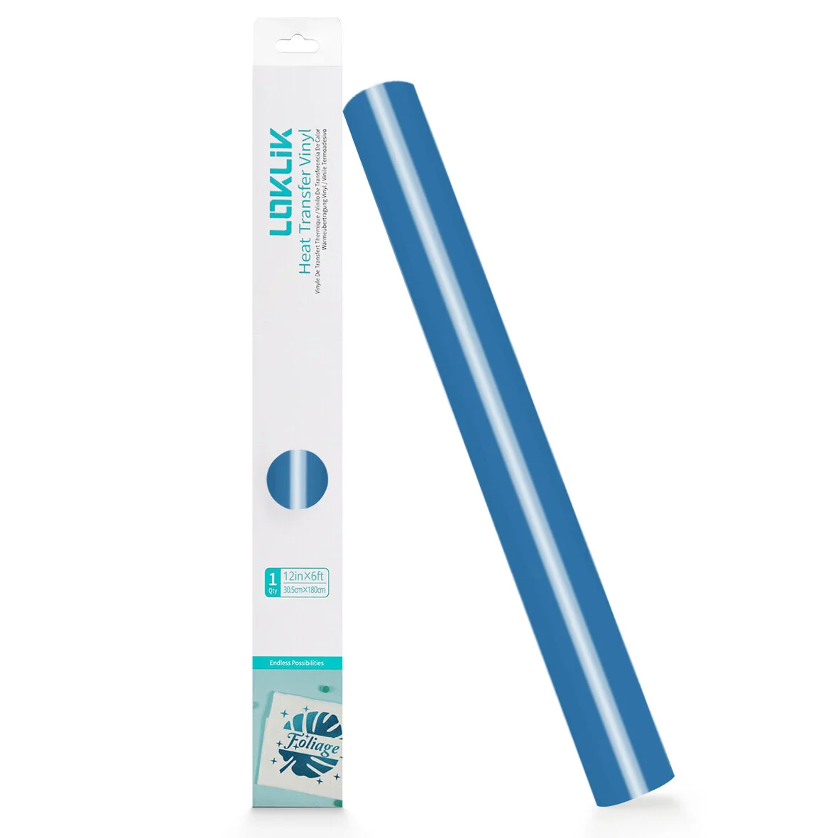 LOKLIK - Heat Transfer Vinyl - 30.5cm x 180cm - Ocean Blue - Image 2