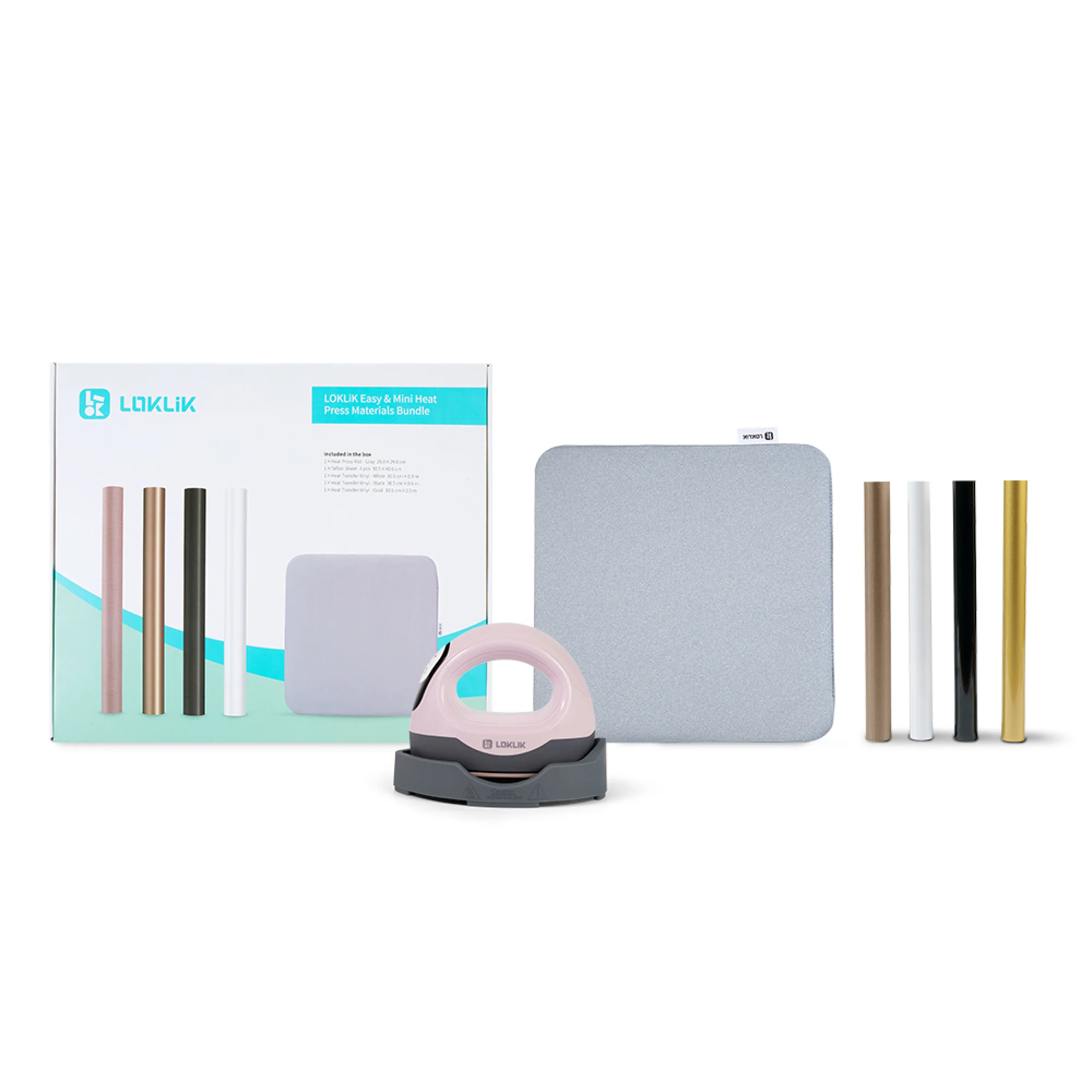 LOKLiK - "Start 2 Craft" Bundle - ImPress Mini 3 Heat Press + Starter Pack