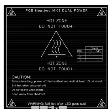 MK3 Aluminium Heatbed - 214x214mm