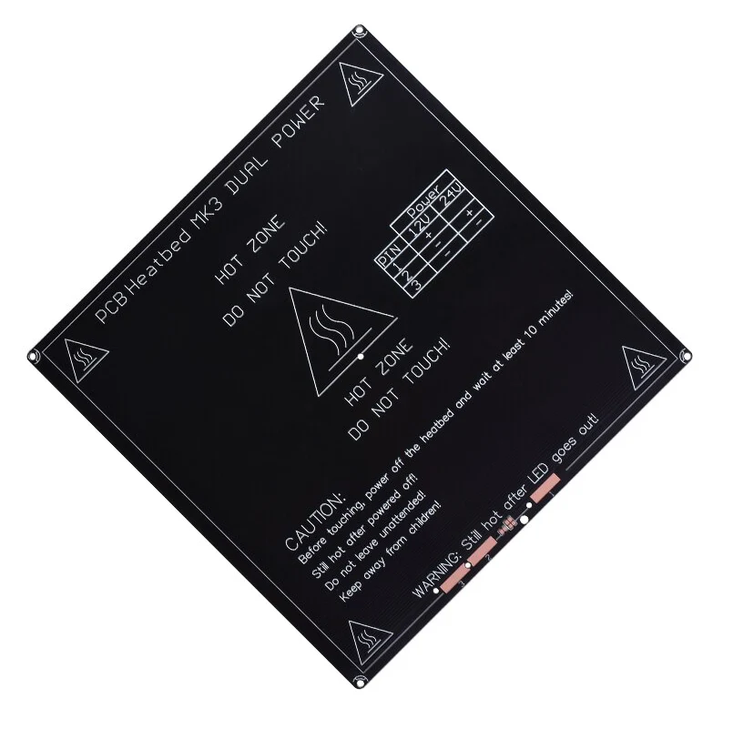 MK3 Aluminium Heatbed - 214x214mm - Image 2