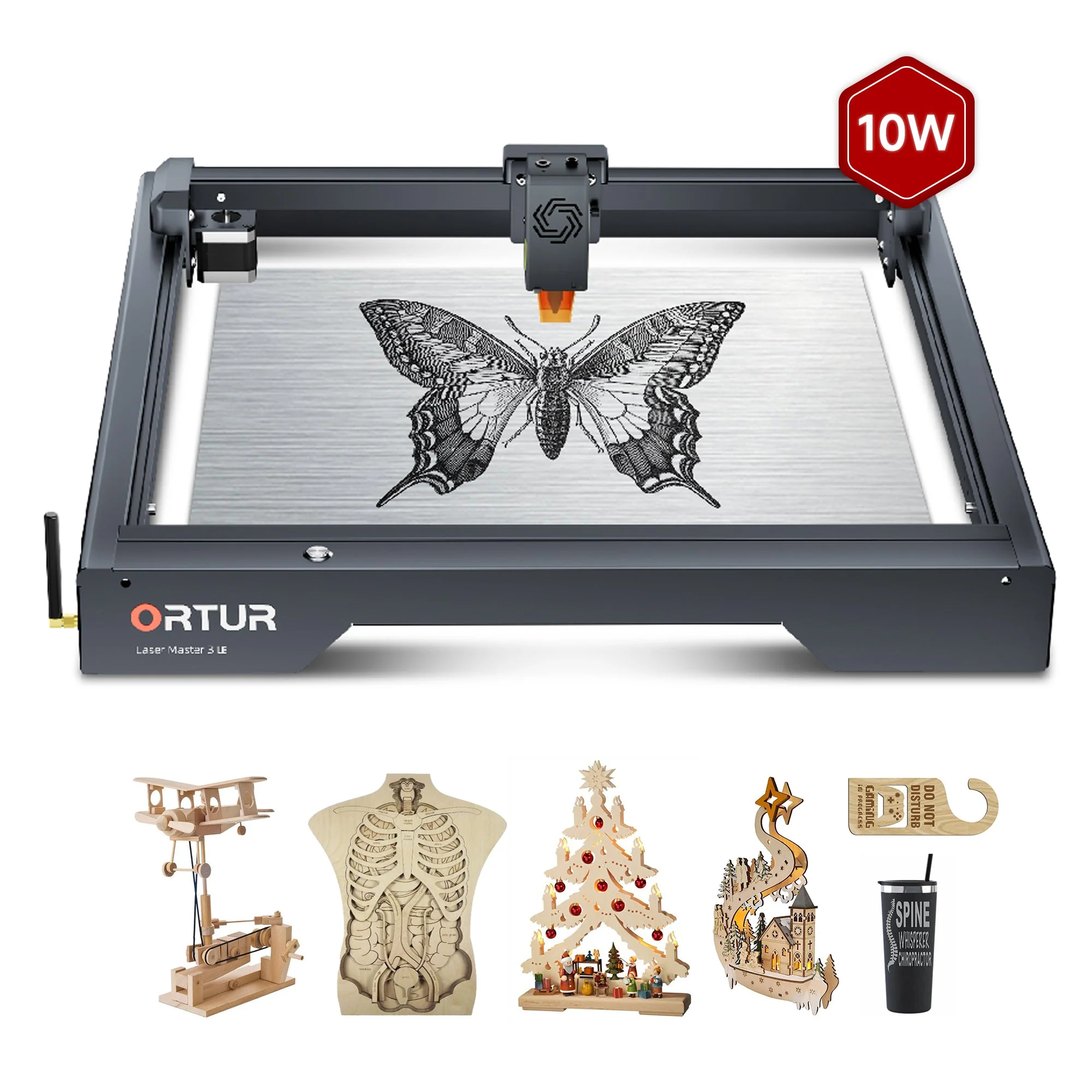 (UDGÅR) - Ortur Laser Master 3 LE - Laser Engraving & Cutting Machine - 10W - Image 2