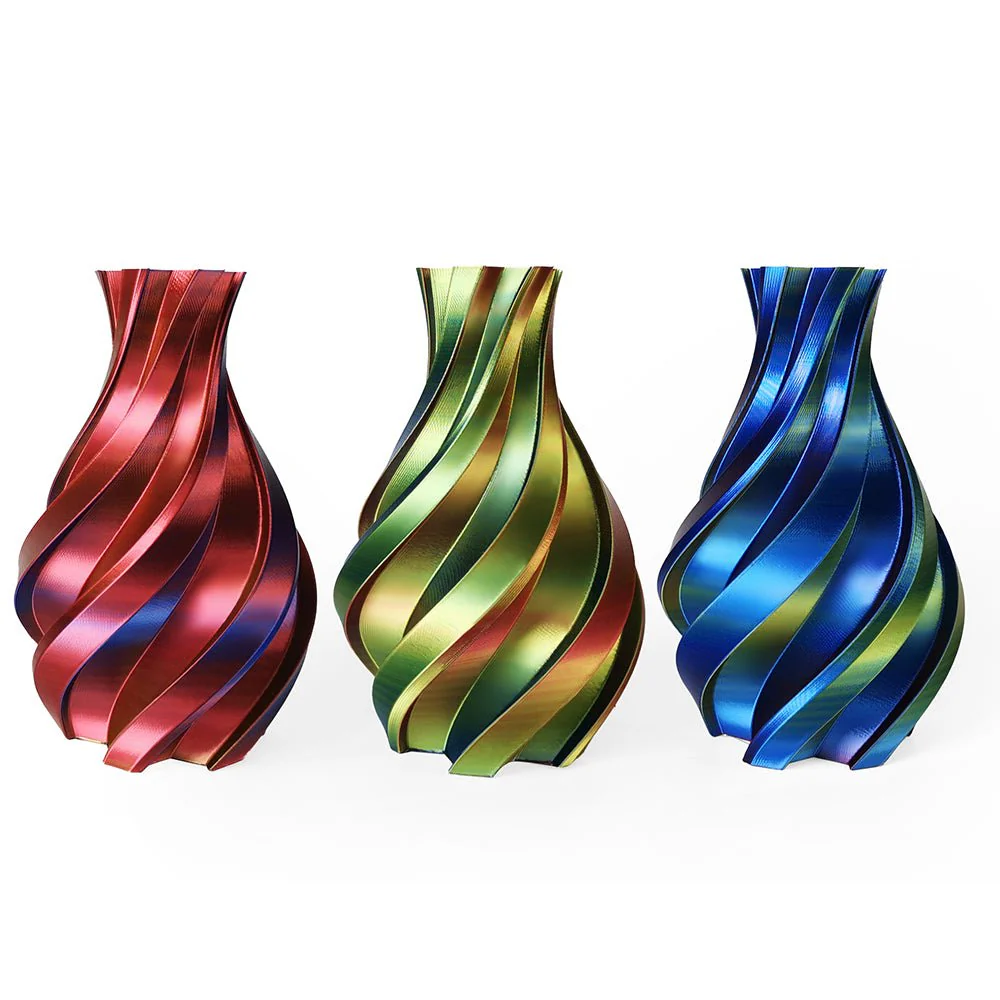 3DE Premium - PLA Silky - Tricolor Gold, Blue and Red - 1.75mm - 1kg