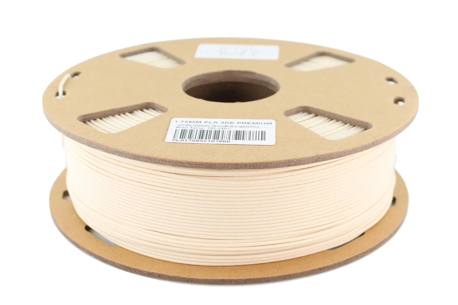 3DE Premium - PLA - Woodfill 10% - 1.75mm - 1kg - Image 2