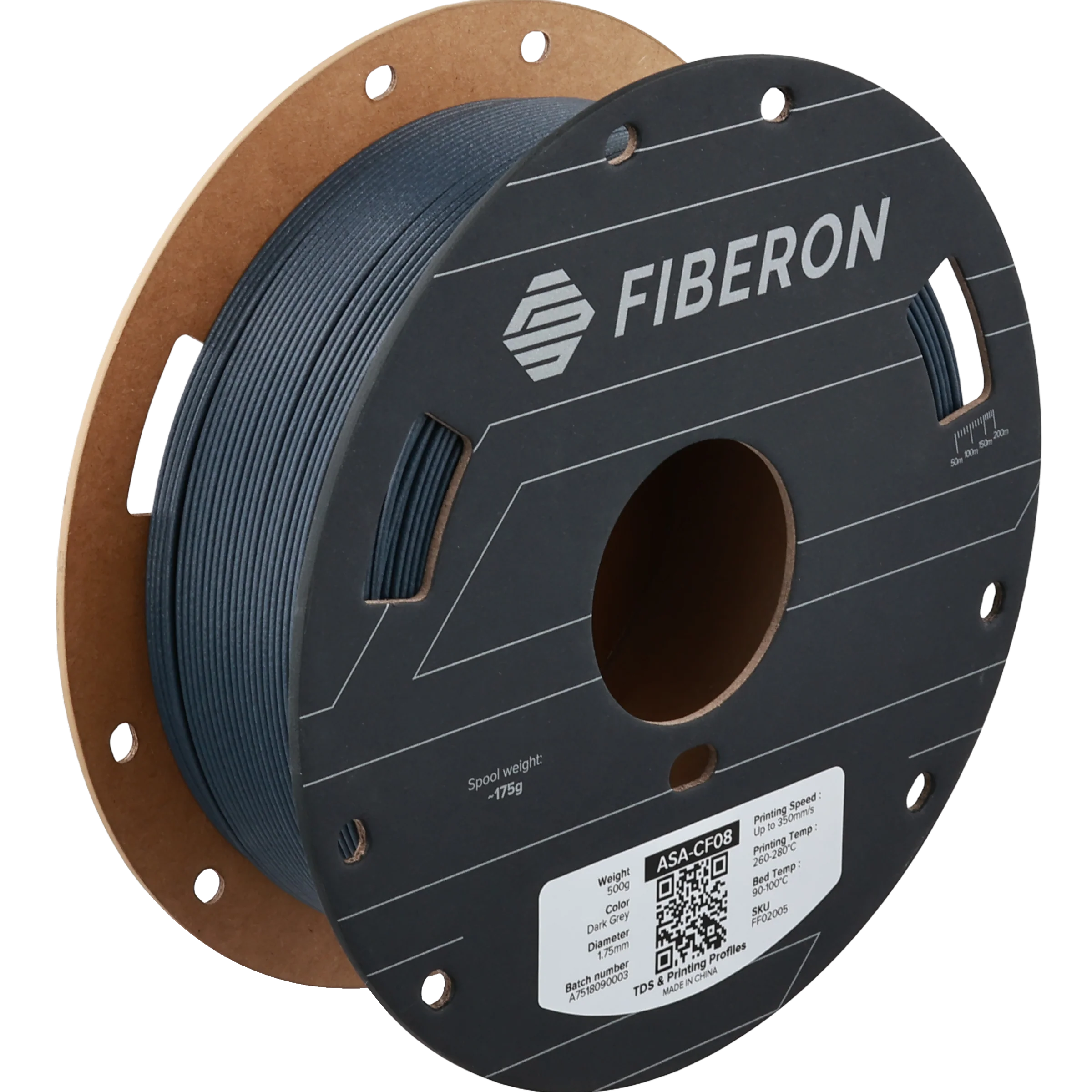 Polymaker - Fiberon™ ASA-CF08 - Dark Grey - 1.75mm - 500g