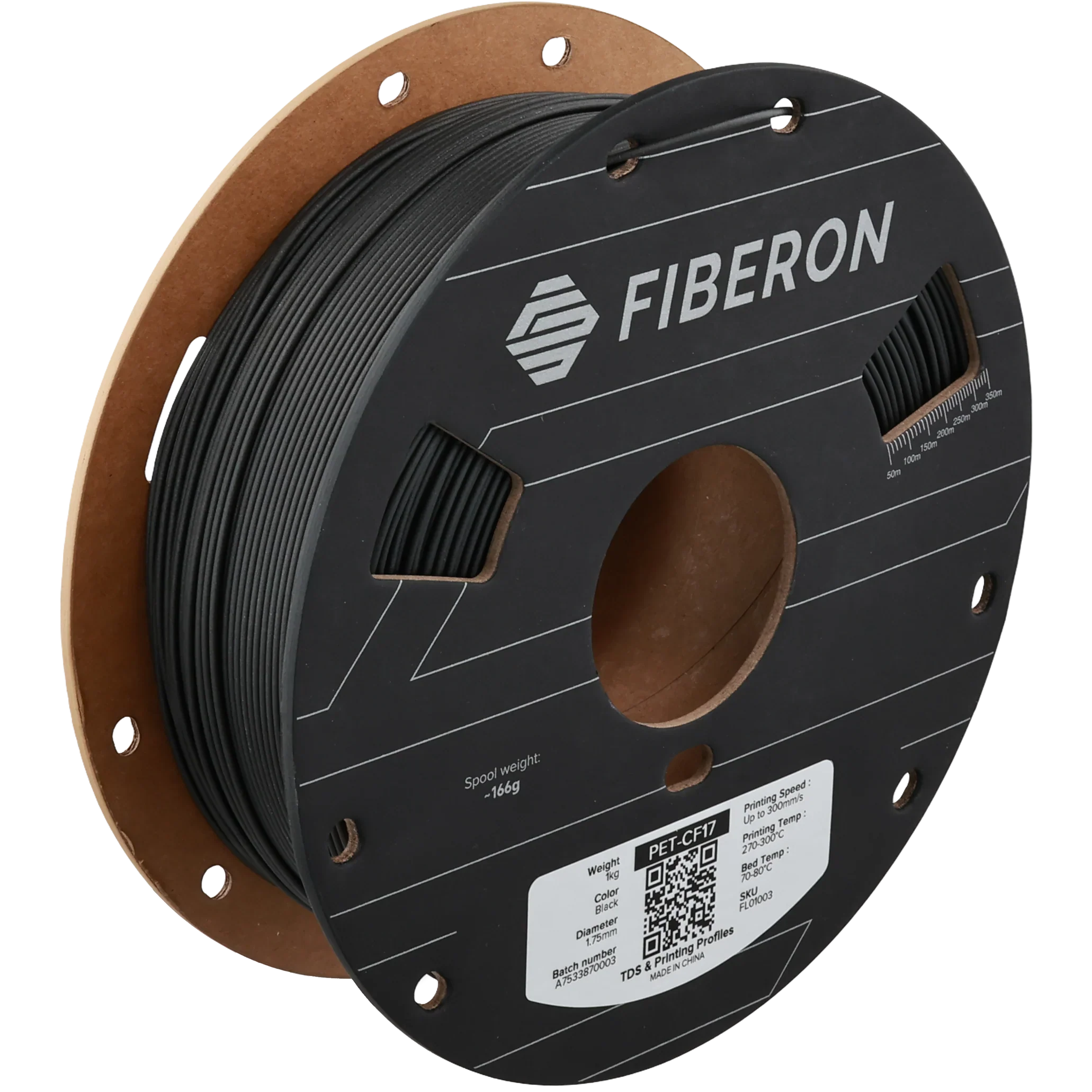 Polymaker - Fiberon™ - PET-CF 17 - Black - 1.75mm - 1kg