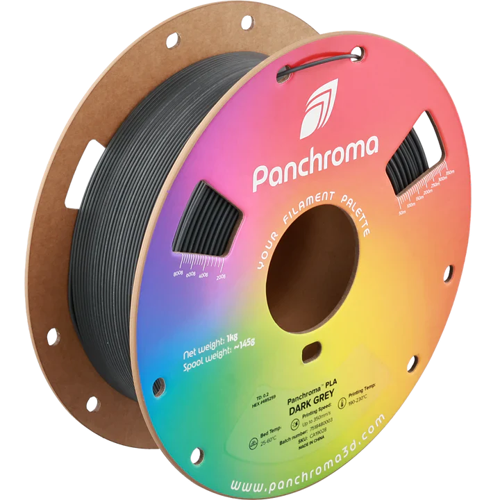 Polymaker - Panchroma™ PLA Basic - Dark Grey - 1.75mm - 1kg - Image 2