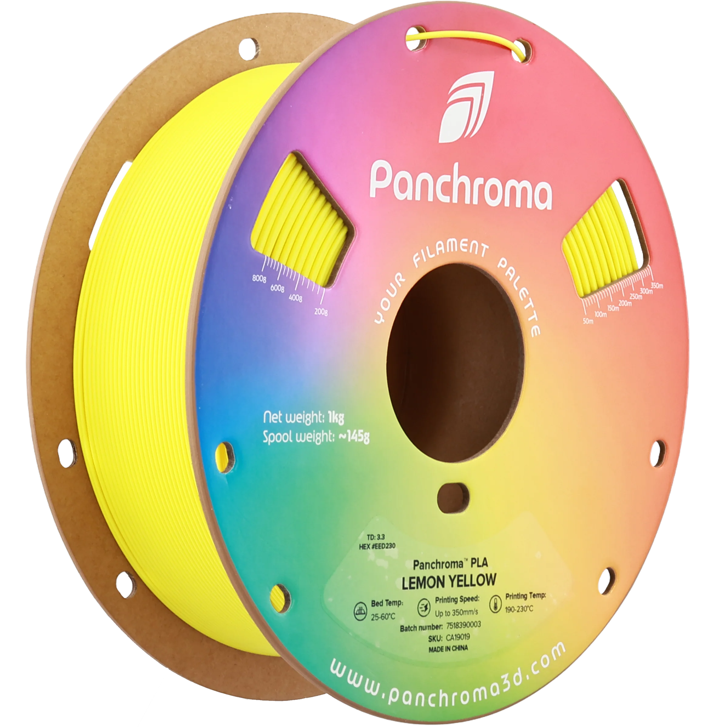 Polymaker - Panchroma™ PLA Basic - Lemon Yellow - 1.75mm - 1kg