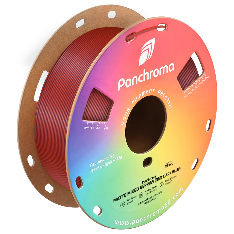 Polymaker - Panchroma™ PLA Dual - Matte Mixed Berries (Red-Dark Blue) - 1.75mm - 1kg - Image 2