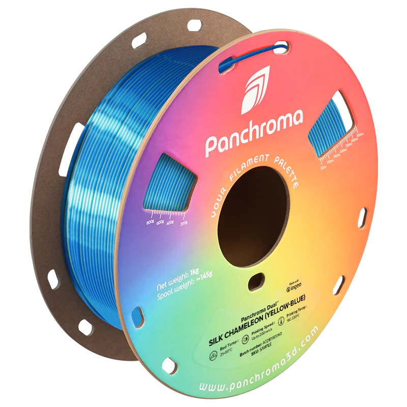 Polymaker - Panchroma™ PLA Dual - Silk Chameleon (Yellow-Blue) - 1.75mm - 1kg - Image 2