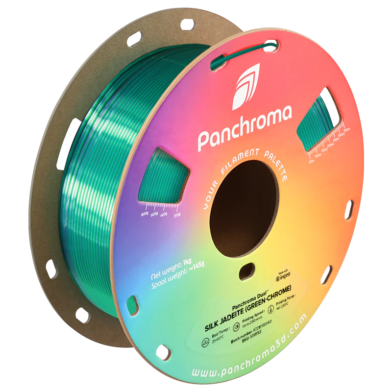 Polymaker - Panchroma™ PLA Dual - Silk Jadeite (Green-Chrome) - 1.75mm - 1kg - Image 2