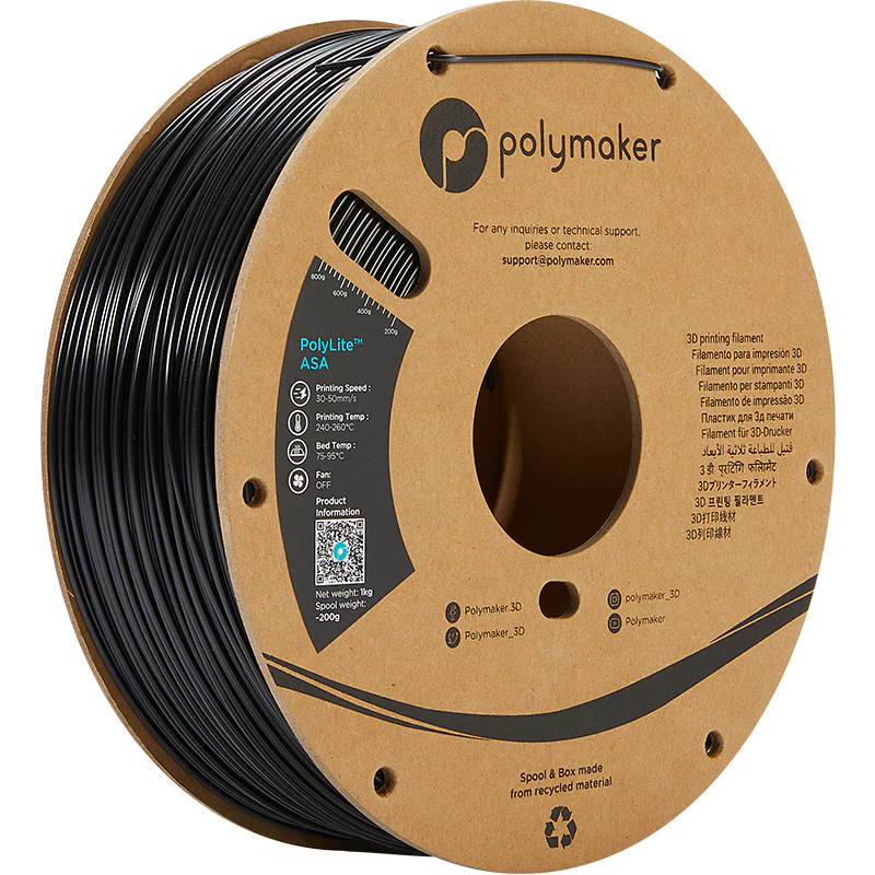 Polymaker™ - ASA - Black - 1.75mm - 1kg