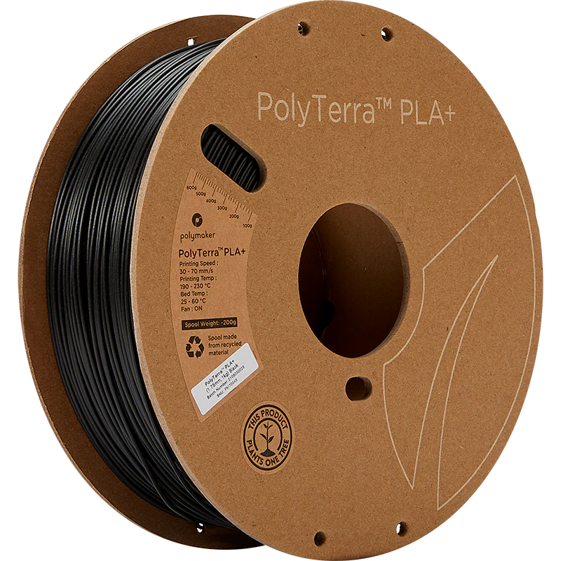 Polymaker - PolyTerra PLA+ - Black - 1.75mm - 3kg