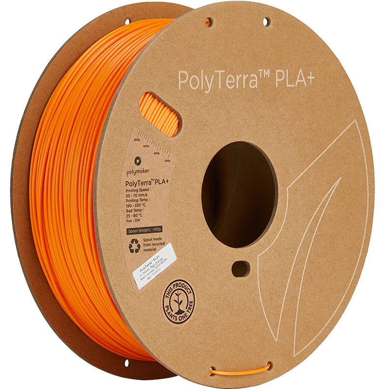 Polymaker - PolyTerra PLA+ - Orange - 1.75mm - 1kg