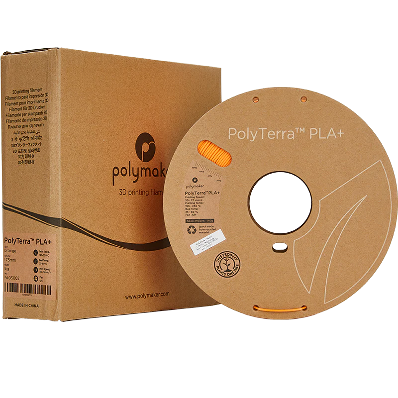Polymaker - PolyTerra PLA+ - Orange - 1.75mm - 1kg - Image 3
