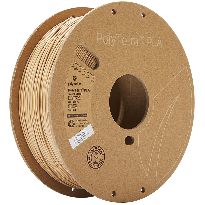 Polymaker - PolyTerra PLA - Peanut - 1.75mm - 1kg