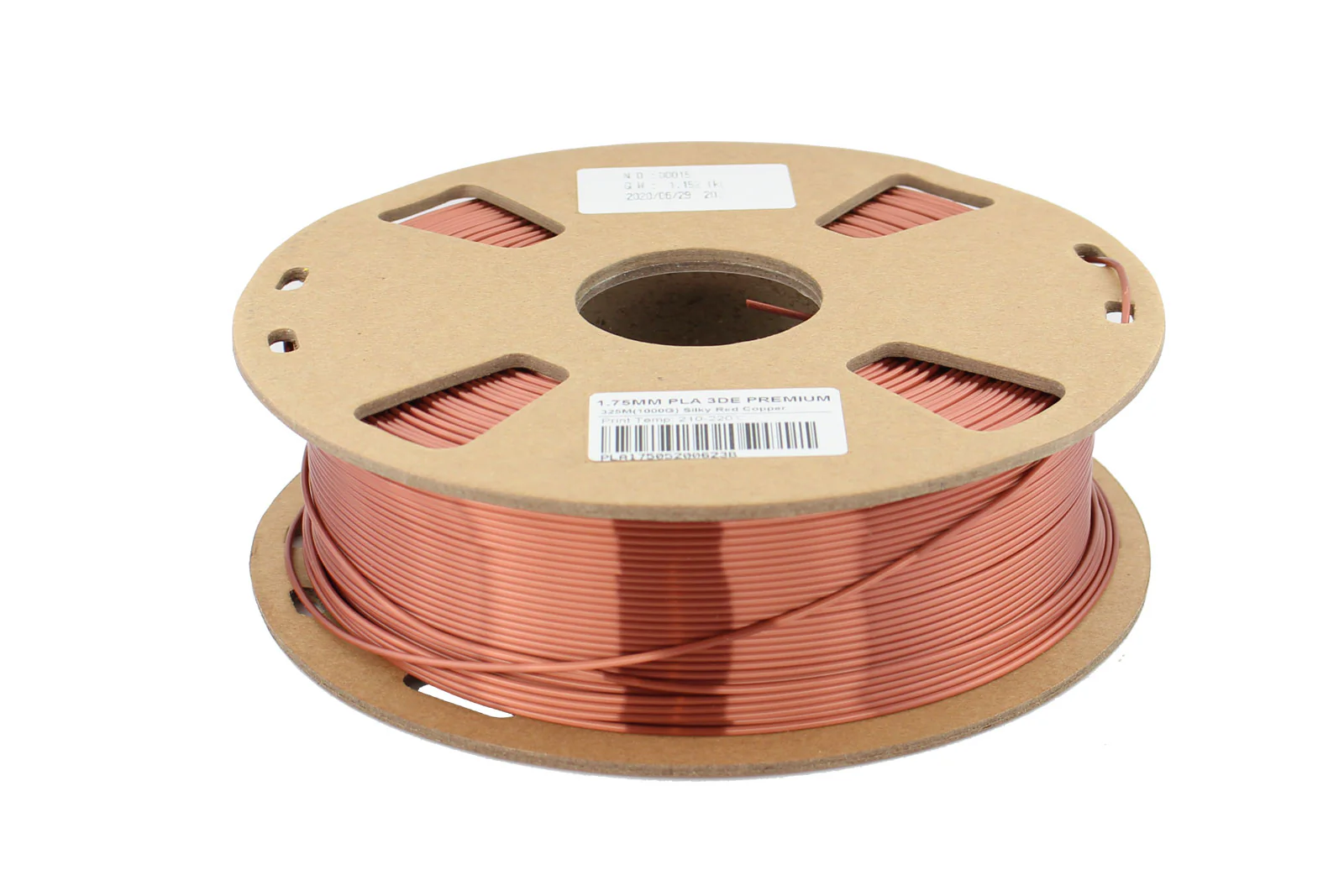 3DE Premium - PLA Silky - Red Copper - 1.75mm - 1kg - Image 2