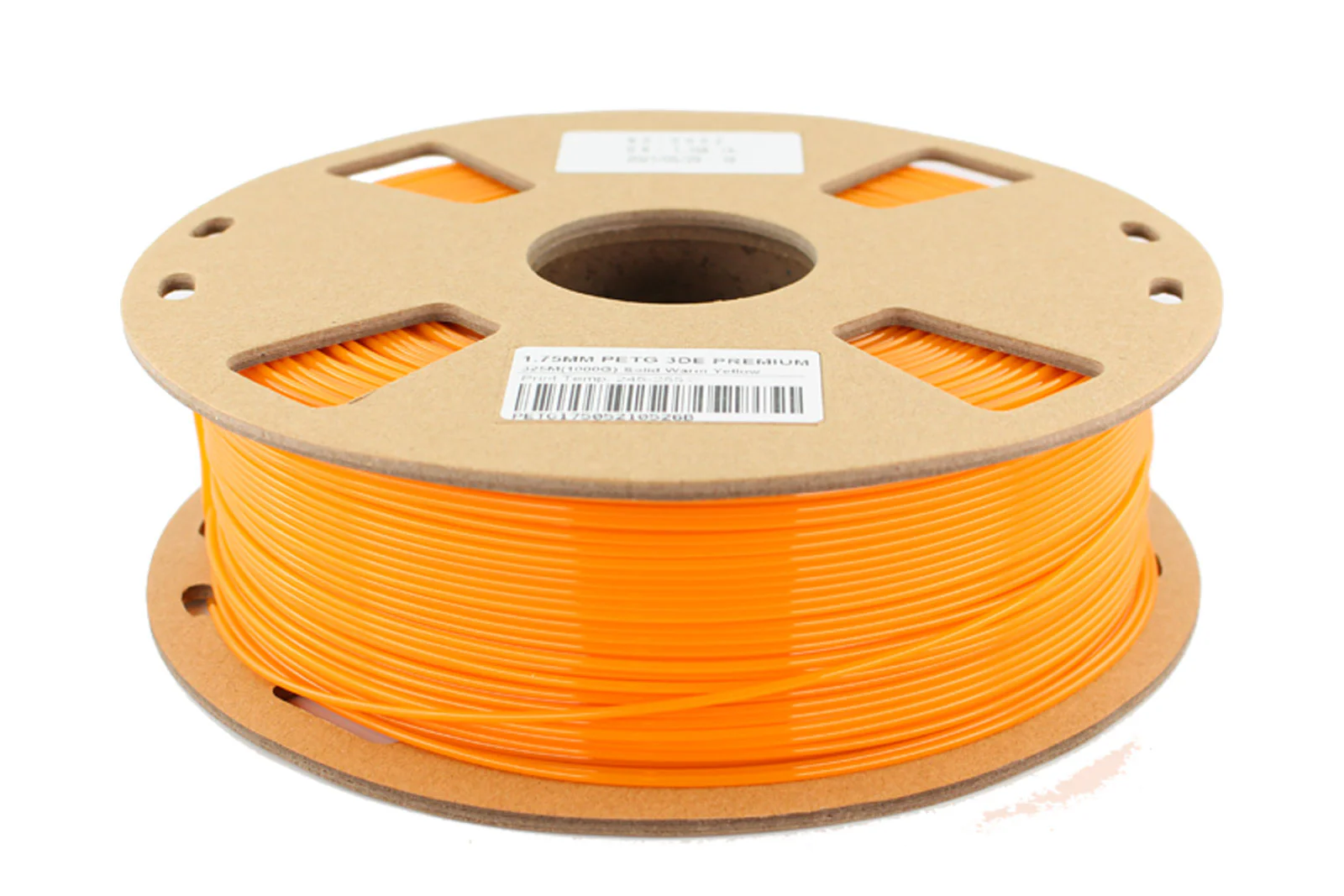 3DE Premium - PETG - Solid Warm Yellow - 1.75mm - 1kg (Limited Edition) - Image 2