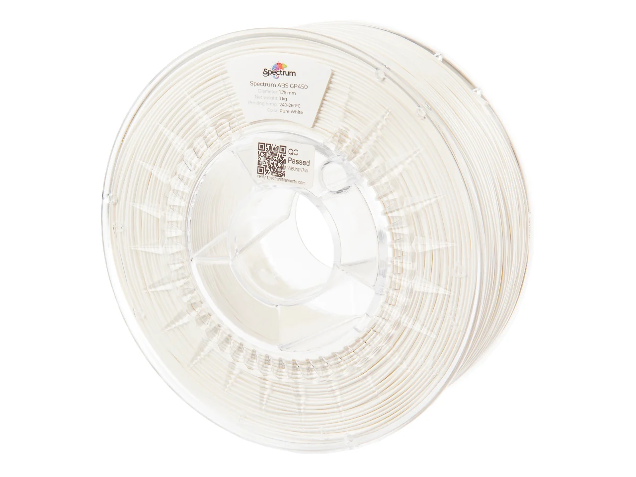 Spectrum - ABS GP450 - Pure White - 1.75mm - 1 kg