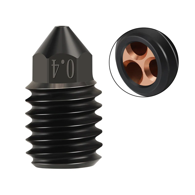 Spider - TripleFlow Clone Hardened Steel Nozzle - 0.4mm (Ex. K1/K1 Max/Ender-3)