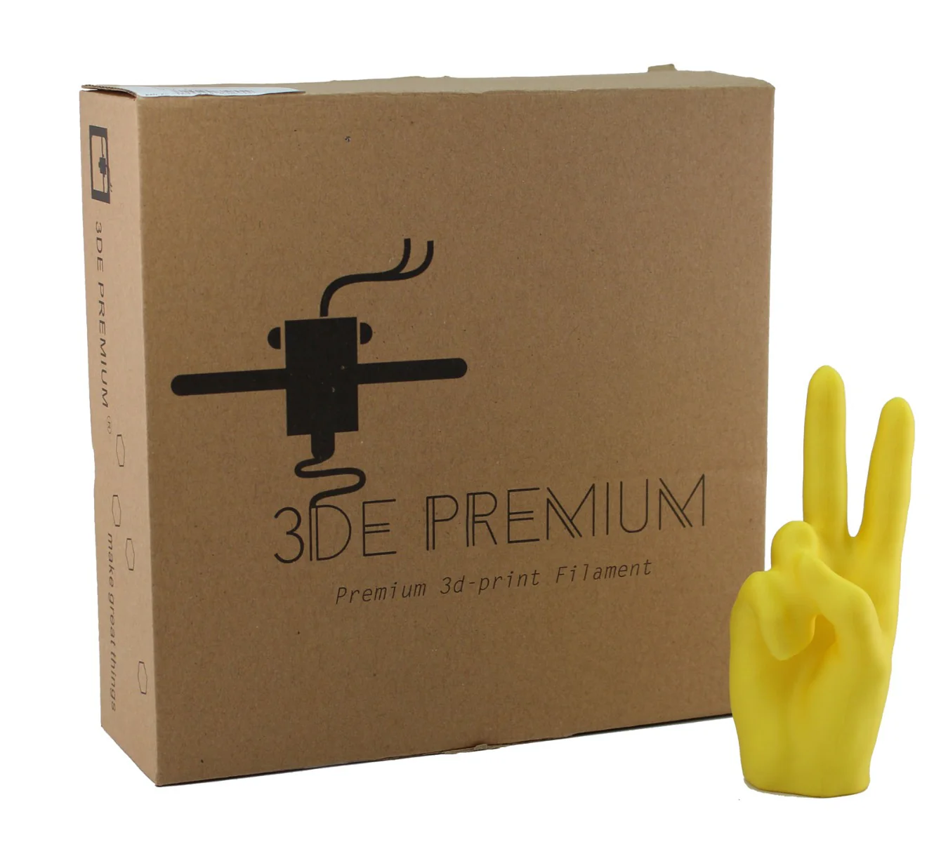 3DE Premium - PLA Matt - Sun Yellow - 1.75mm - 1kg - Image 4