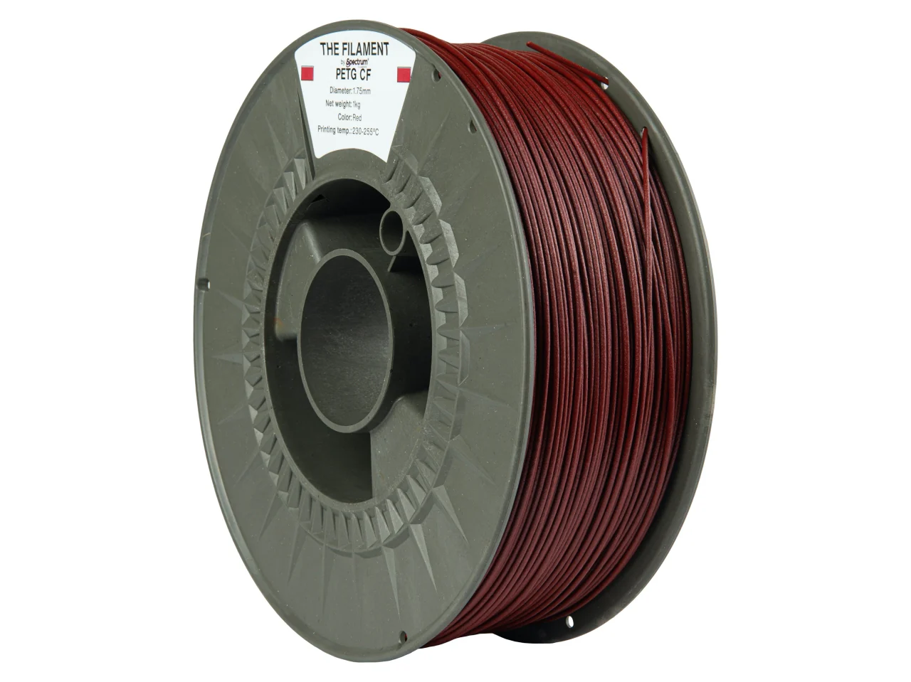 The Filament - PETG CF - Red - 1.75mm - 1kg - Image 2