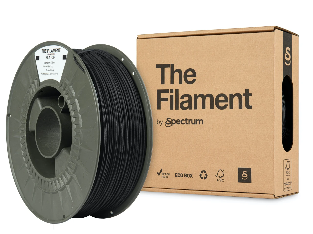 The Filament - PLA CF - Black - 1.75mm - 1kg