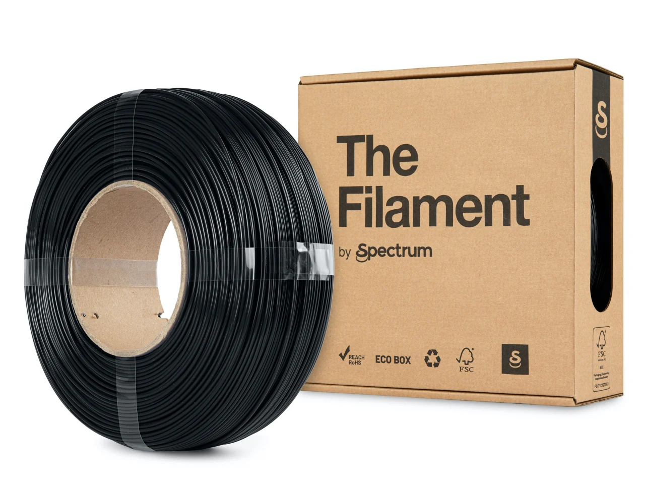 The Filament - PLA - Midnight Black - 1.75mm - 1kg - Refill