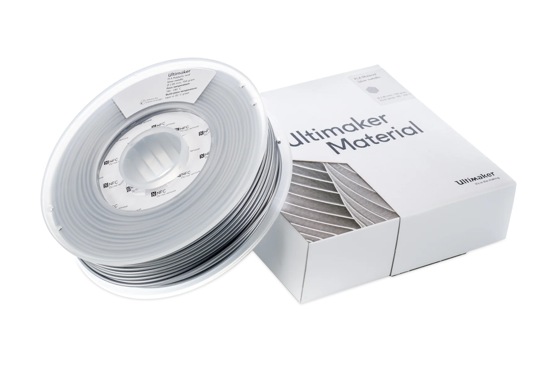 UltiMaker PLA 2.85 - Silver Metallic