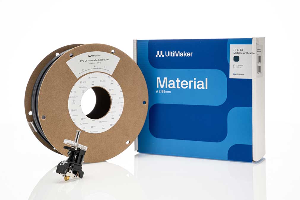 UltiMaker - PPS-CF - Metallic Anthracite - 2.85mm - 500g