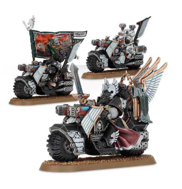 Warhammer 40k: Dark Angels - Ravenwing Command Squad / Black Knights - Image 2