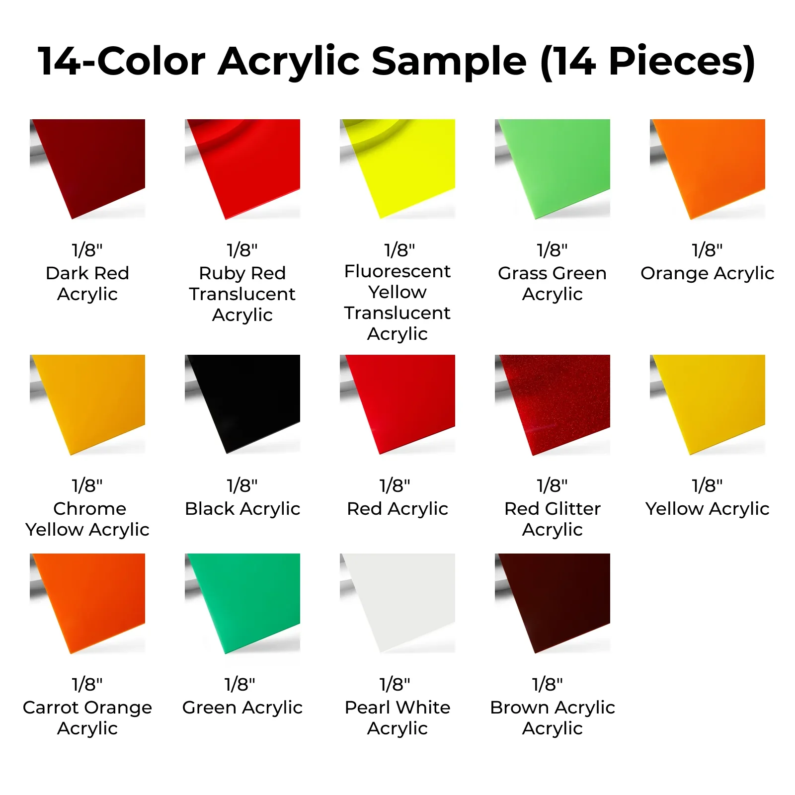 xTool - 1/8 Diode Laser Cutting Acrylic Set (14pcs) - Image 4